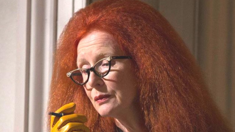 Myrtle Snow smoking