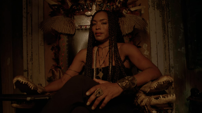 Angela Bassett as Marie Laveau serious