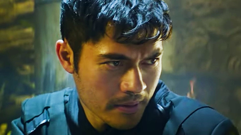 Henry Golding Snake Eyes determined face