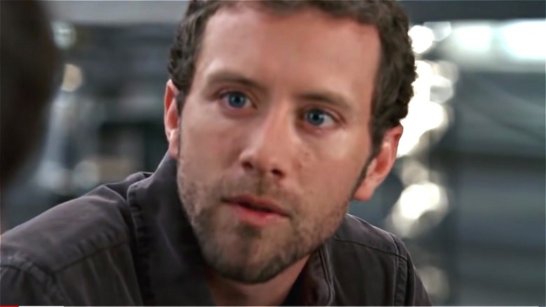 Hodgins staring at someone