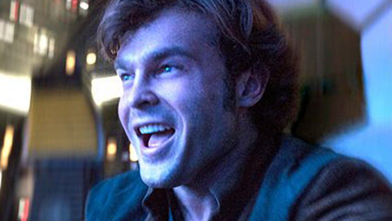 Alden Ehrenreich as Han Solo in Solo: A Star Wars Story