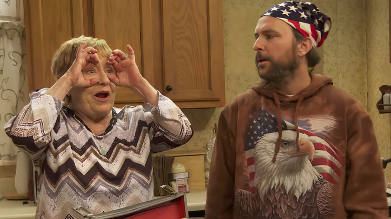 Charlie wearing American flag apparel