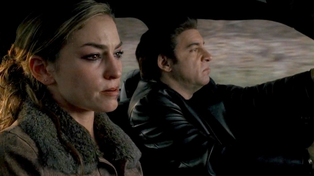 Adriana in car with Silvio