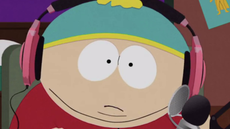 Eric Cartman doing a livestream