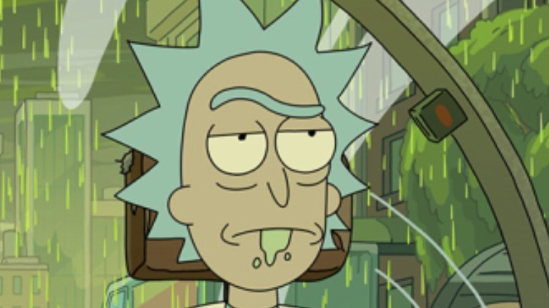 Rick Sanchez in space cruiser