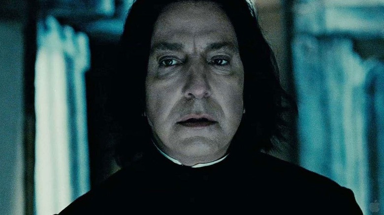 Snape staring at Harry