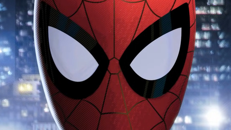 Spider-Man staring