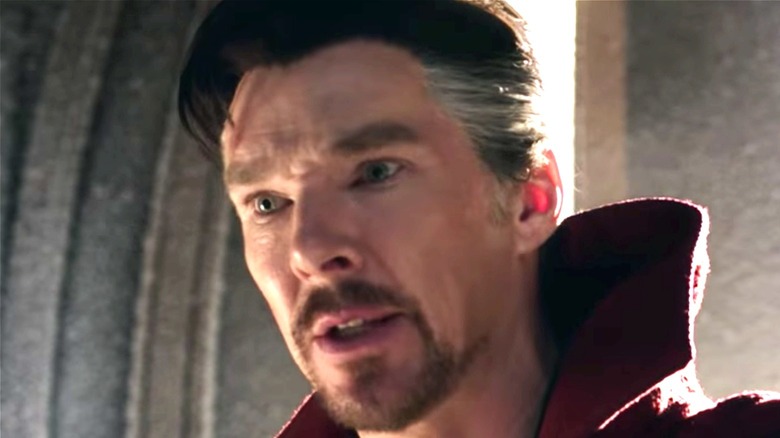 Benedict Cumberbatch looks perturbed as Doctor Strange