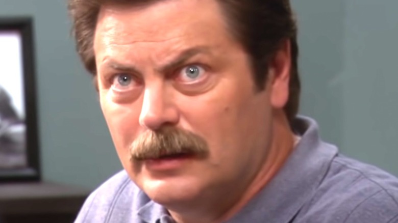 Ron Swanson's surprised face