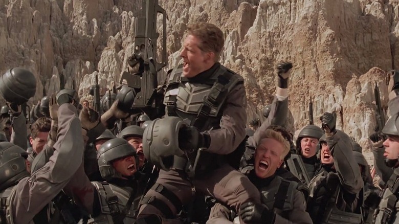 Starship Troopers Zim celebrating victory