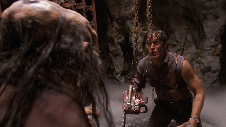 Ash fighting a deadite
