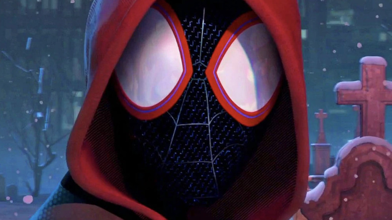 Miles Morales staring ahead