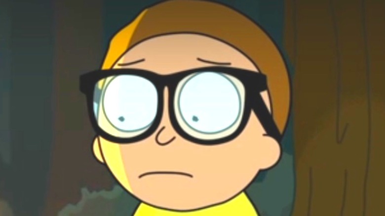 Morty with glasses in Rick and Morty