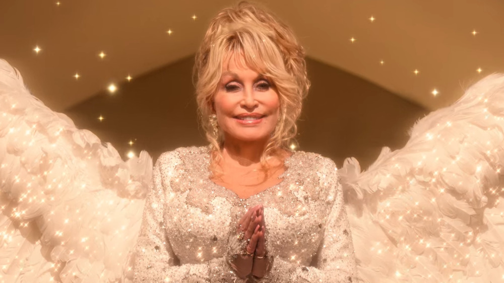 Dolly Parton as Angel in Christmas on the Square