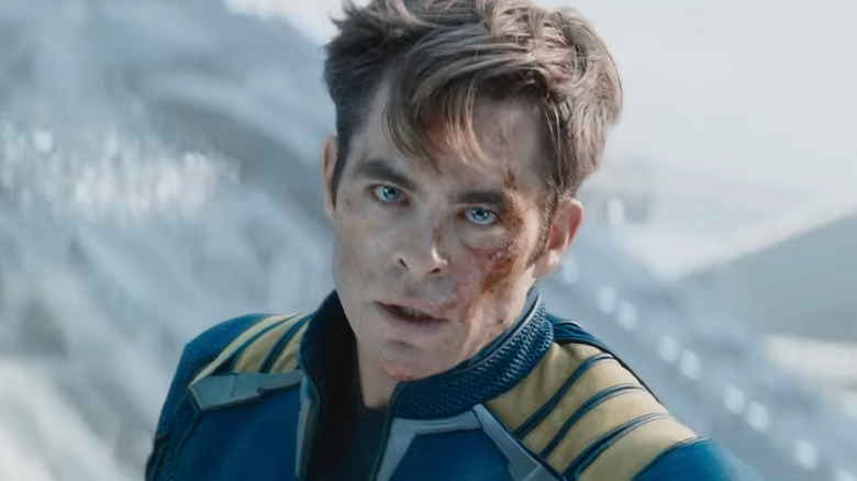 Captain Kirk with cut face