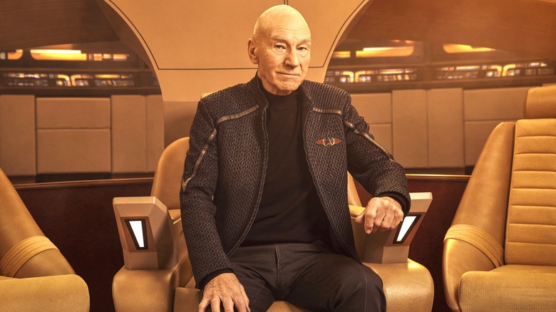 Picard aboard the Enterprise