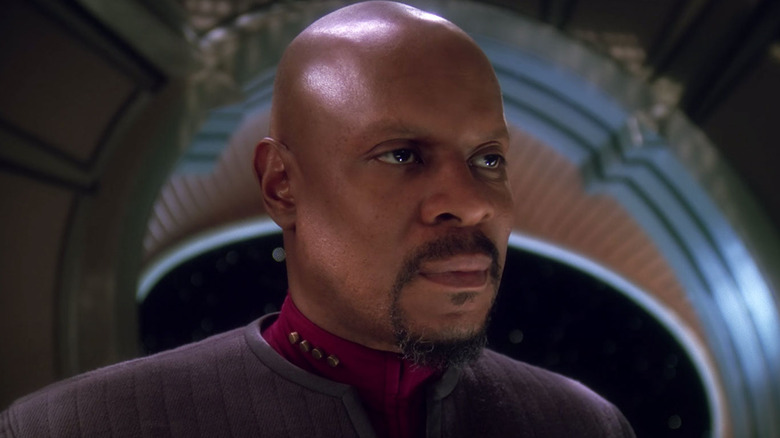 Sisko on the ship