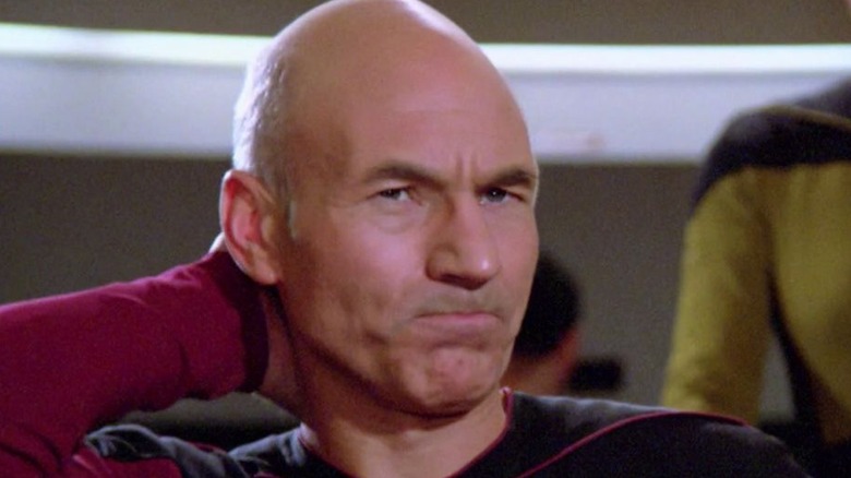 Picard looking disturbed