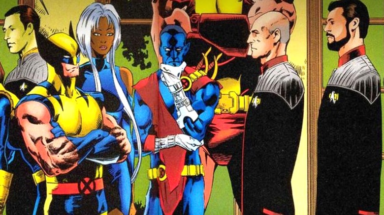 The X-Men meet Picard and his crew in Planet X
