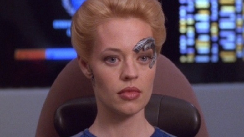 Star Trek: Voyager Seven of Nine stares