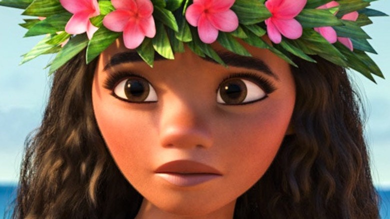 Moana looking on