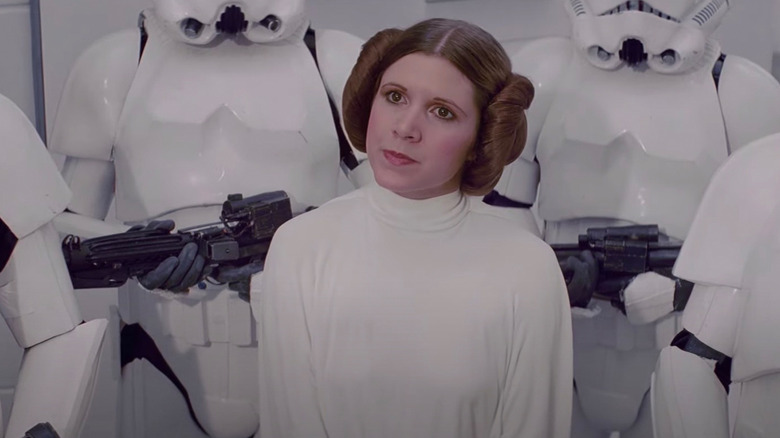 Leia confronting Vader
