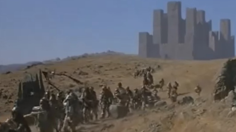 The Marauders marching from their castle