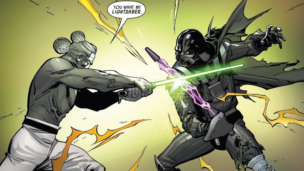 Kirak and Vader duel in Darth Vader: Dark Lord of the Sith