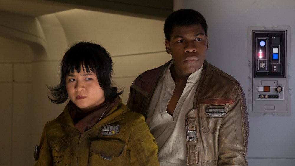 Kelly Marie Tran as Rose Tico and John Boyega as Finn in Star Wars: The Last Jedi