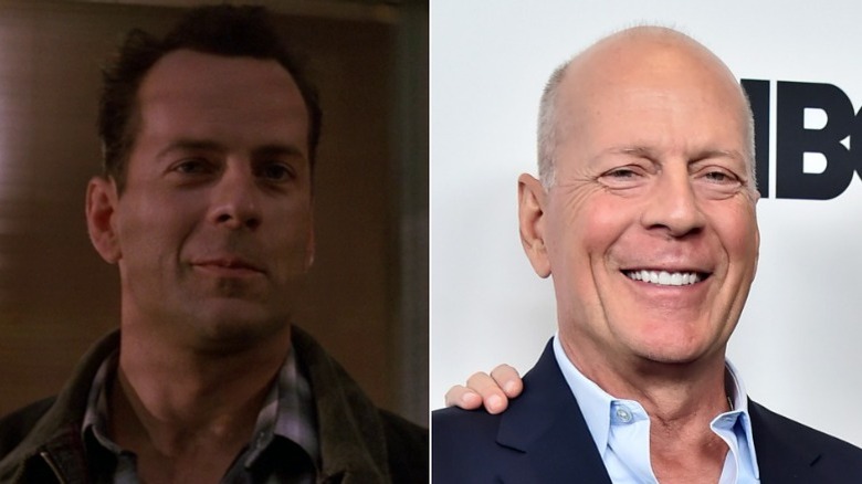 Bruce Willis in Die Hard and now