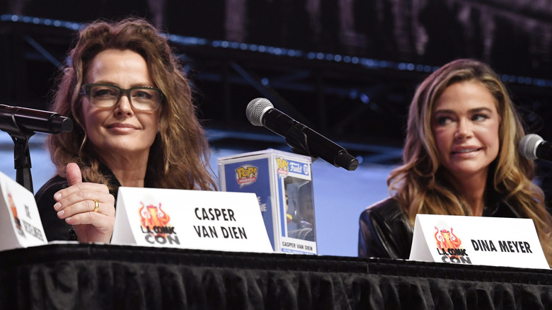 Dina Meyer and Denise Richards at a Starship Troopers reunion panel