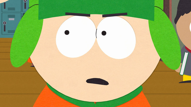 Kyle Broflovski stares in disbelief