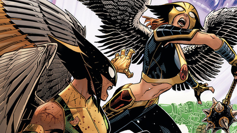 Kendra Saunders fights Shayera Hol