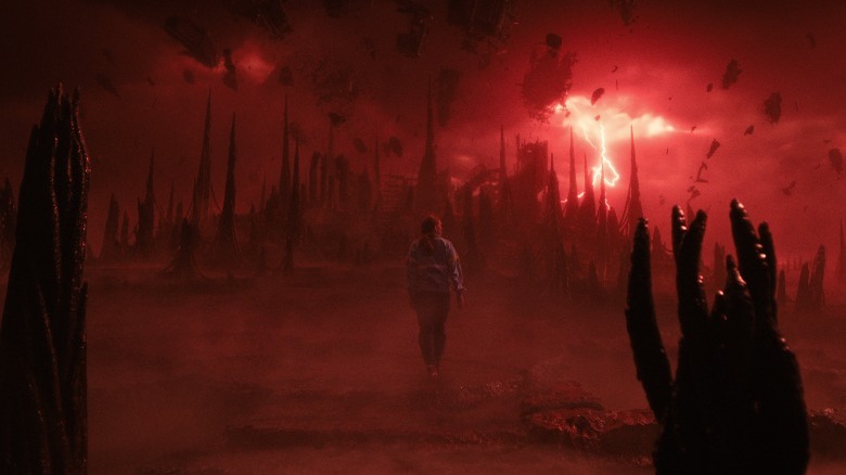 Vecna walking in the Upside Down