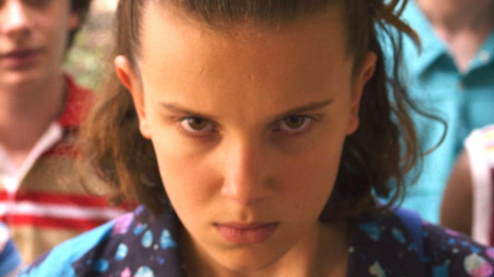 Millie Bobbie Brown as Eleven in Stranger Things