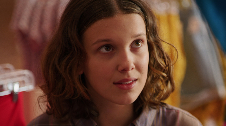 Millie Bobbie Brown as Eleven in Stranger Things