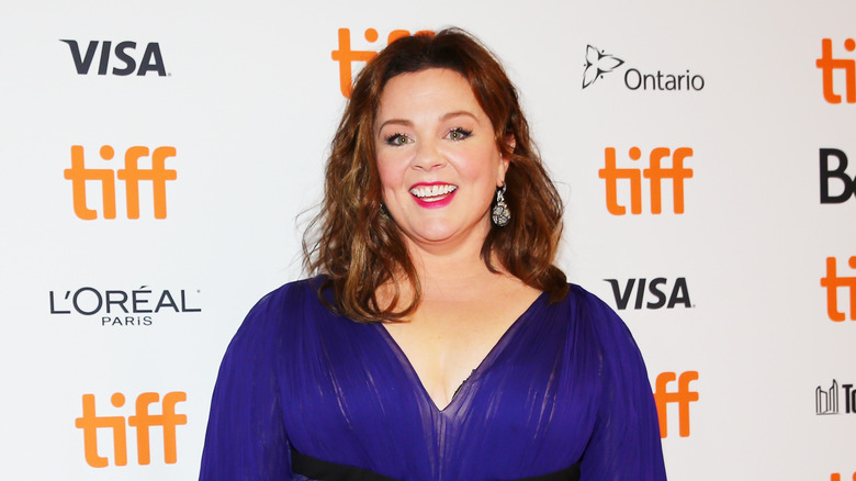 Melissa McCarthy in purple