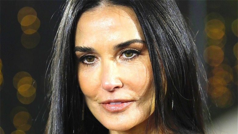 Demi Moore slight smile