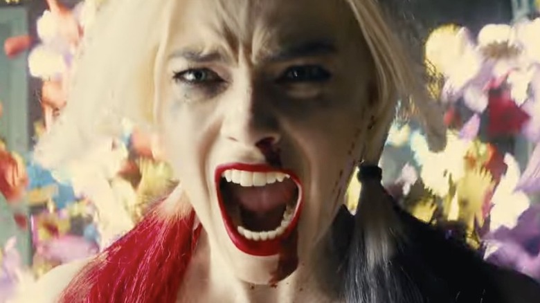 Harley Quinn screaming