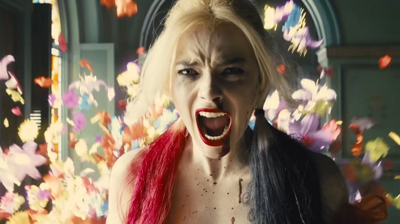 Harley Quinn screaming