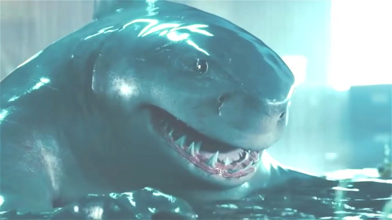 King Shark smiling