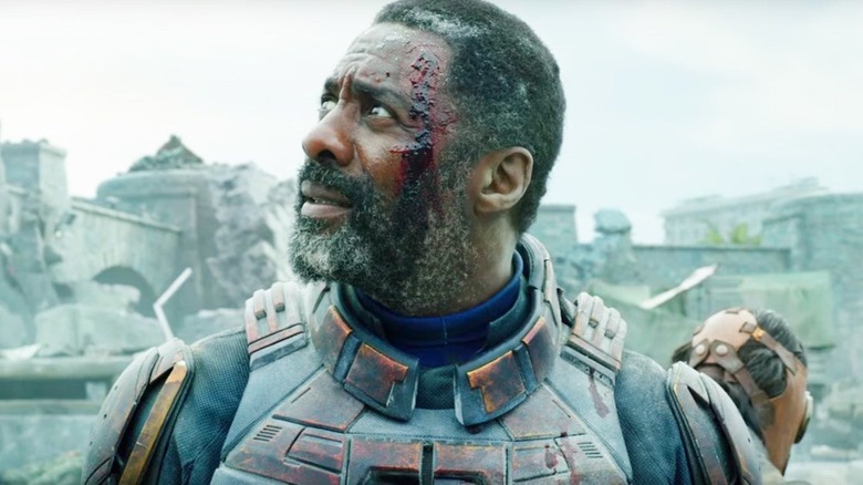 Idris Elba looks up