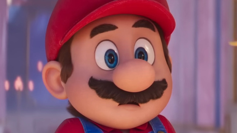 Mario looking surprised