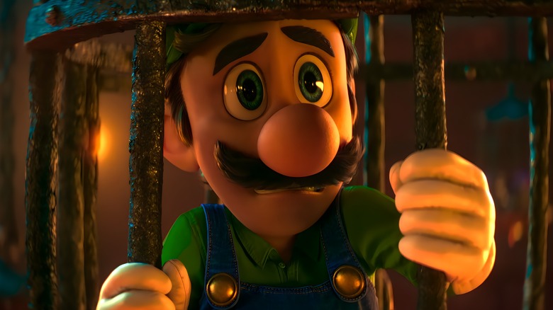 Luigi in cage sad