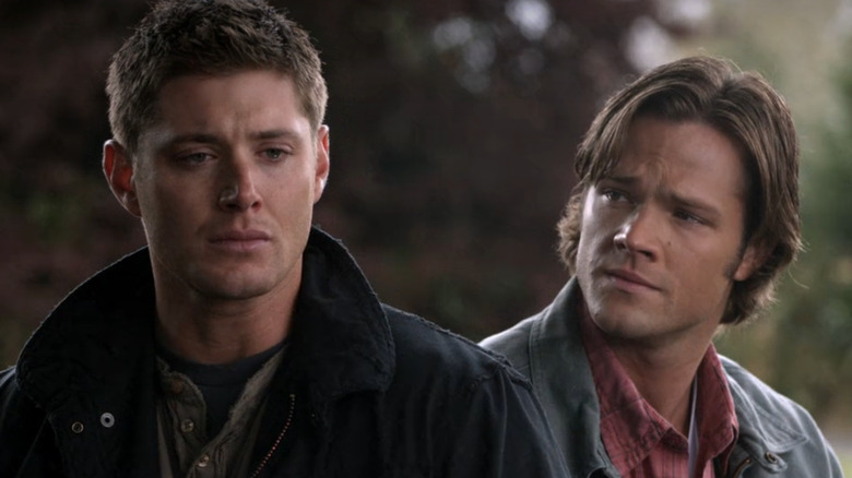 Dean and Sam Winchester looking devastated