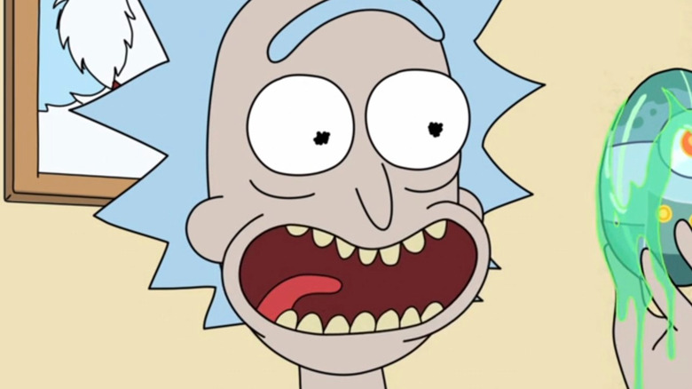 Rick excited expression