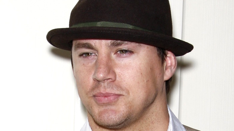 Channing Tatum with hat smiling 
