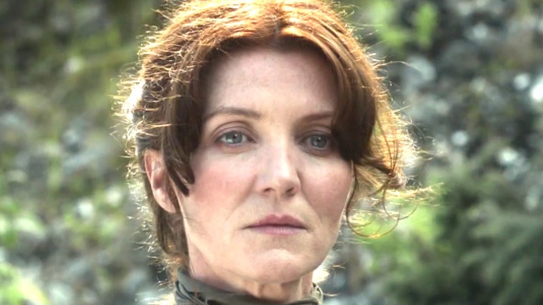 Catelyn Stark looks sad