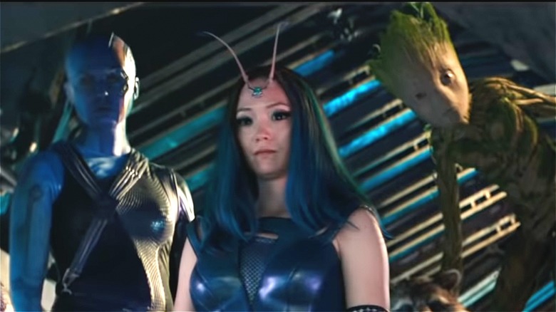Nebula, Mantis, Groot standing in Thor: Love and Thunder teaser
