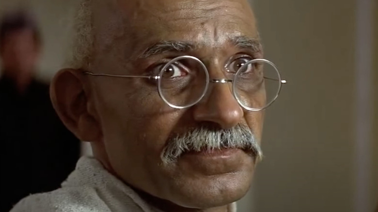 Ben Kingsley as old Gandhi 